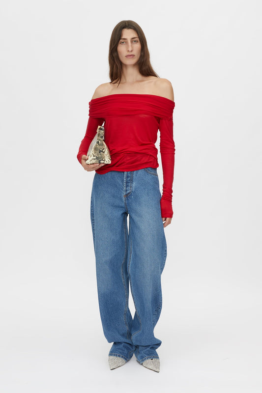 Camilla and Marc | Marjorie Top | Ruby Red | Palm Boutique
