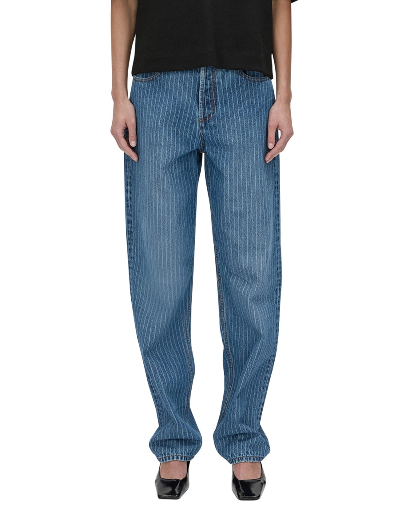 Camilla and Marc | Rhodes Denim Jean | Blue Pinstripe | Palm Boutique