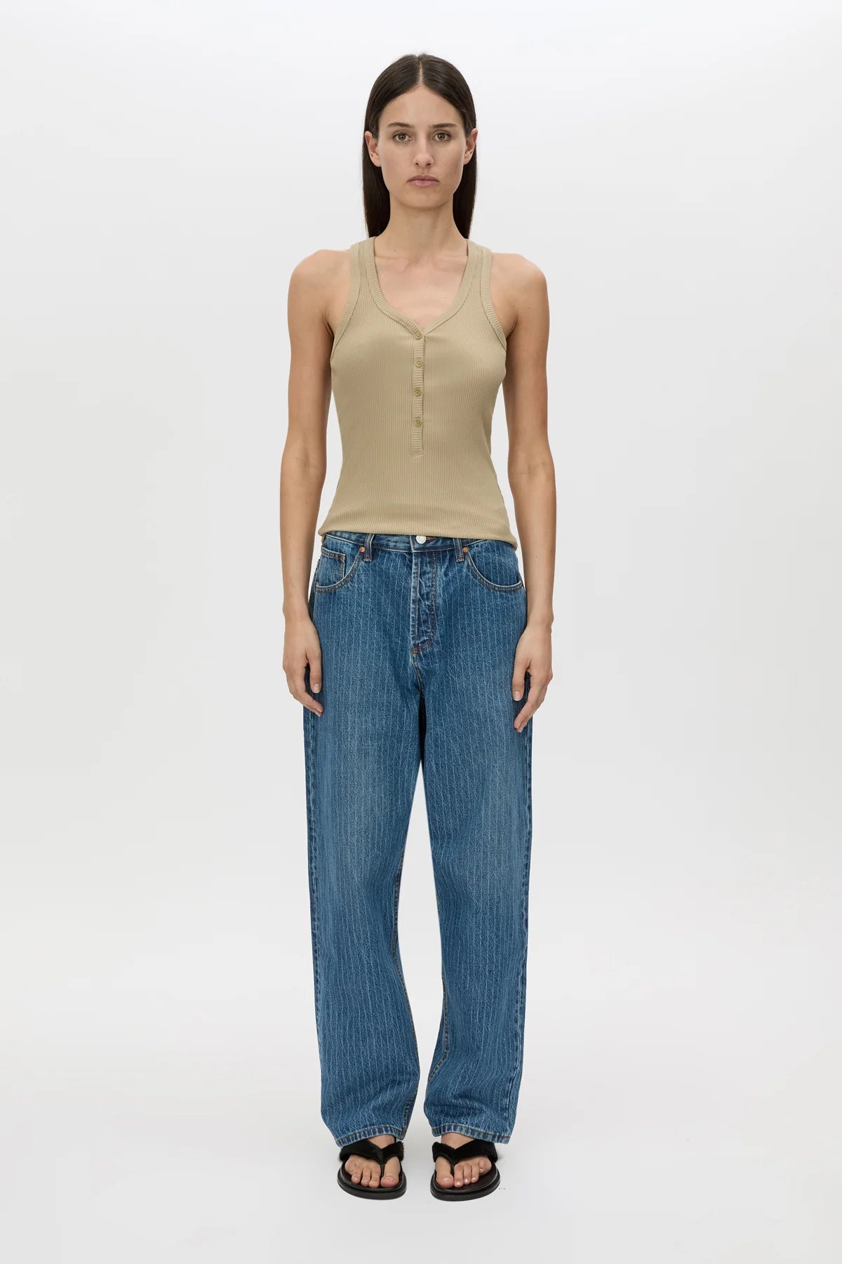 Camilla and Marc | Rhodes Denim Jean | Blue Pinstripe | Palm Boutique