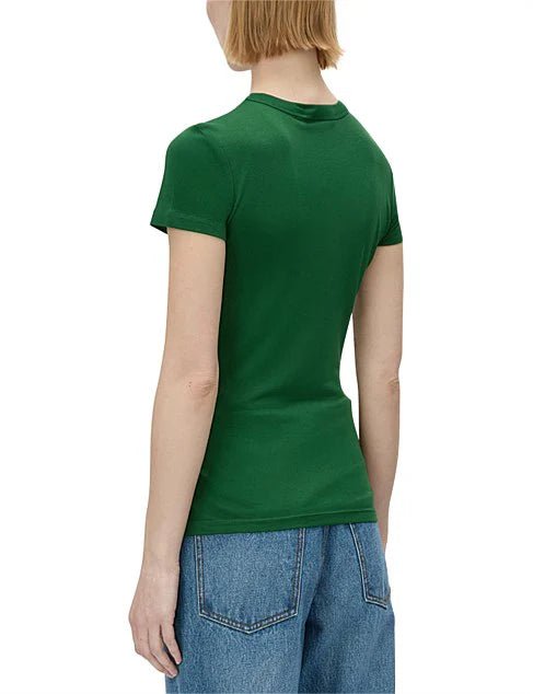 Camilla and Marc | Suvero Slim Fit Logo Tee | Forest Green | Palm Boutique