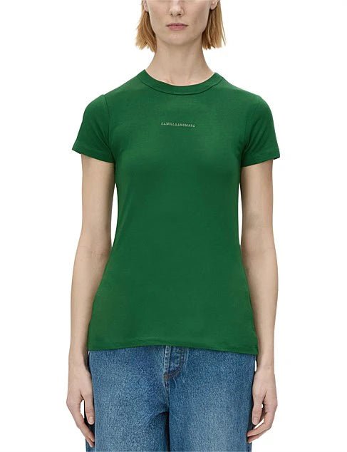 Camilla and Marc | Suvero Slim Fit Logo Tee | Forest Green | Palm Boutique