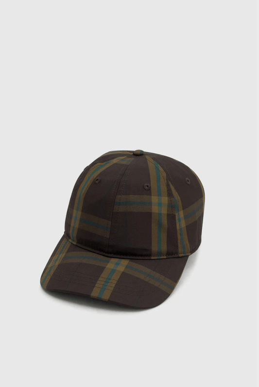 Camilla and Marc | Winton Check Logo Cap | Espresso Check | Palm Boutique