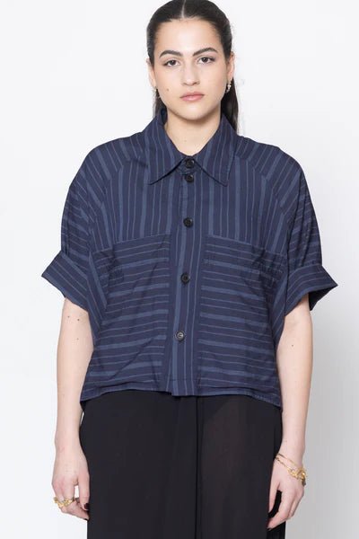 Company Of Strangers | Admiration Shirt | Navy Stripe | Palm Boutique