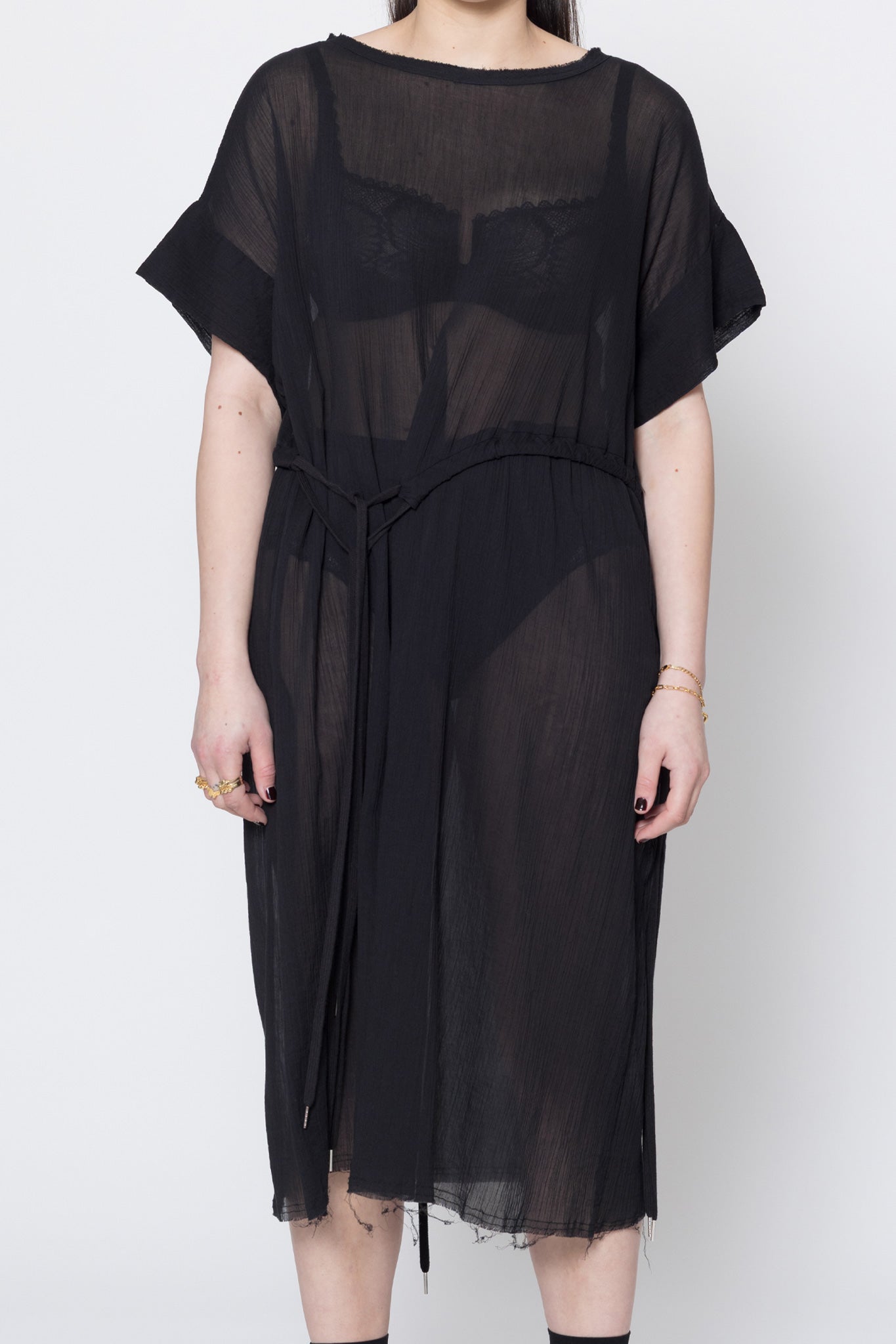 Company Of Strangers | Borderline Dress | Black Crinkle | Palm Boutique