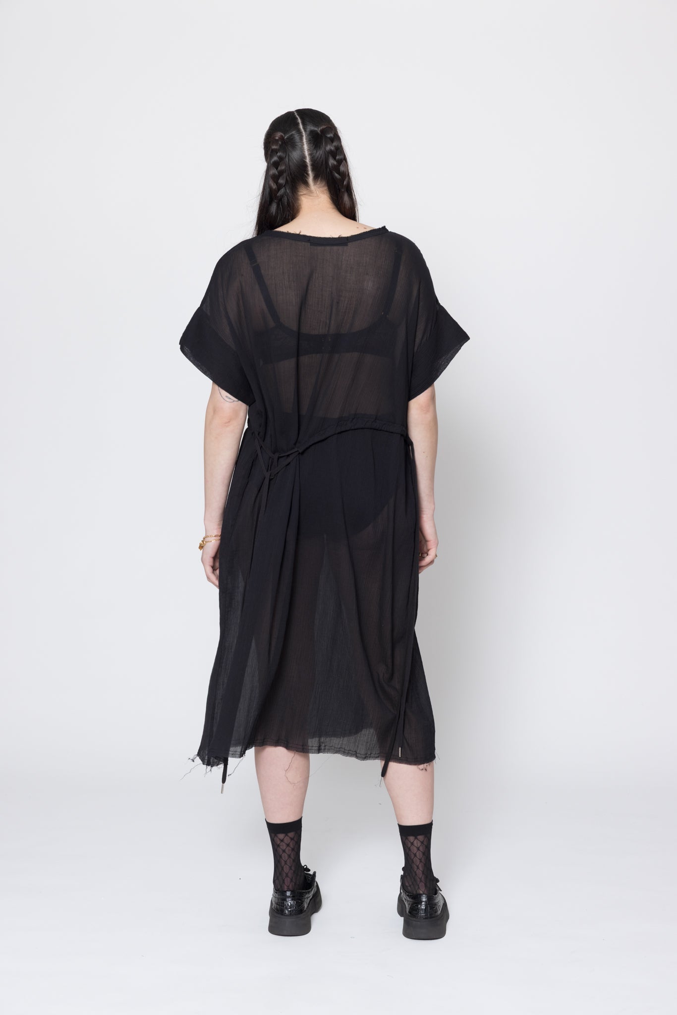 Company Of Strangers | Borderline Dress | Black Crinkle | Palm Boutique