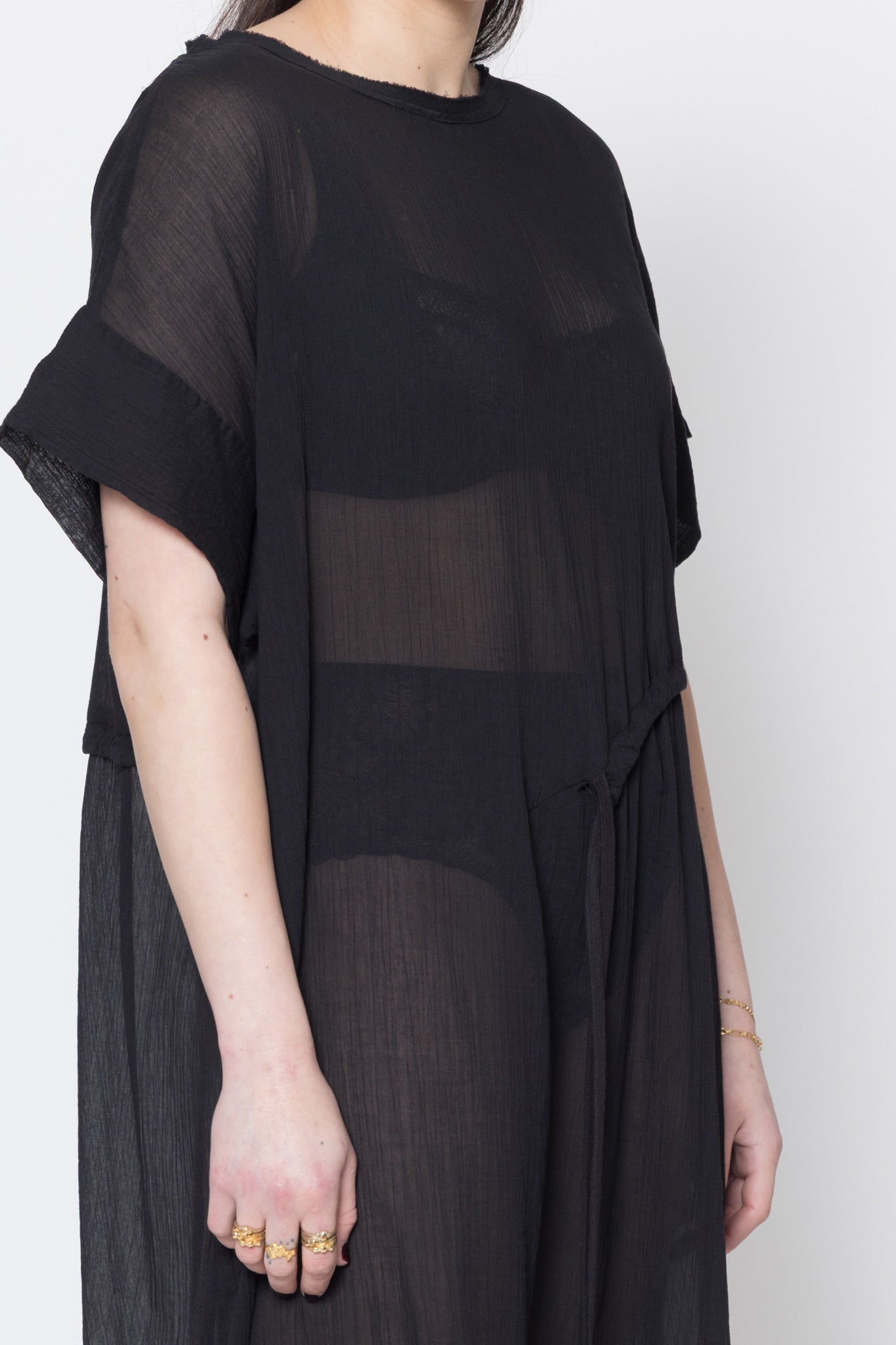 Company Of Strangers | Borderline Dress | Black Crinkle | Palm Boutique