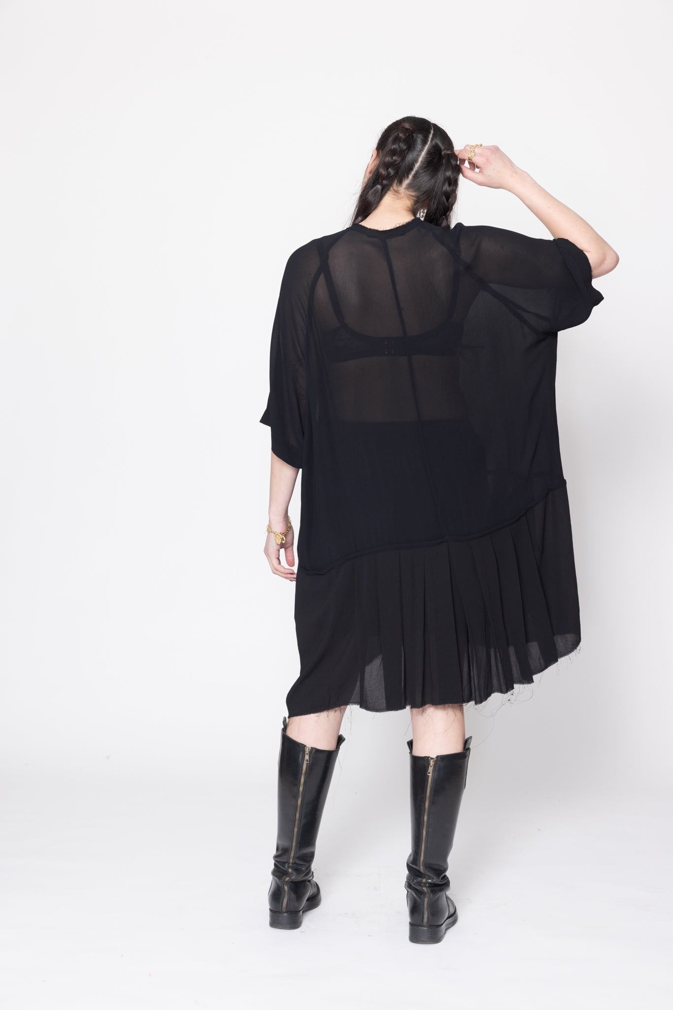 Company Of Strangers | Egos Shirtdress | Black Georgette | Palm Boutique