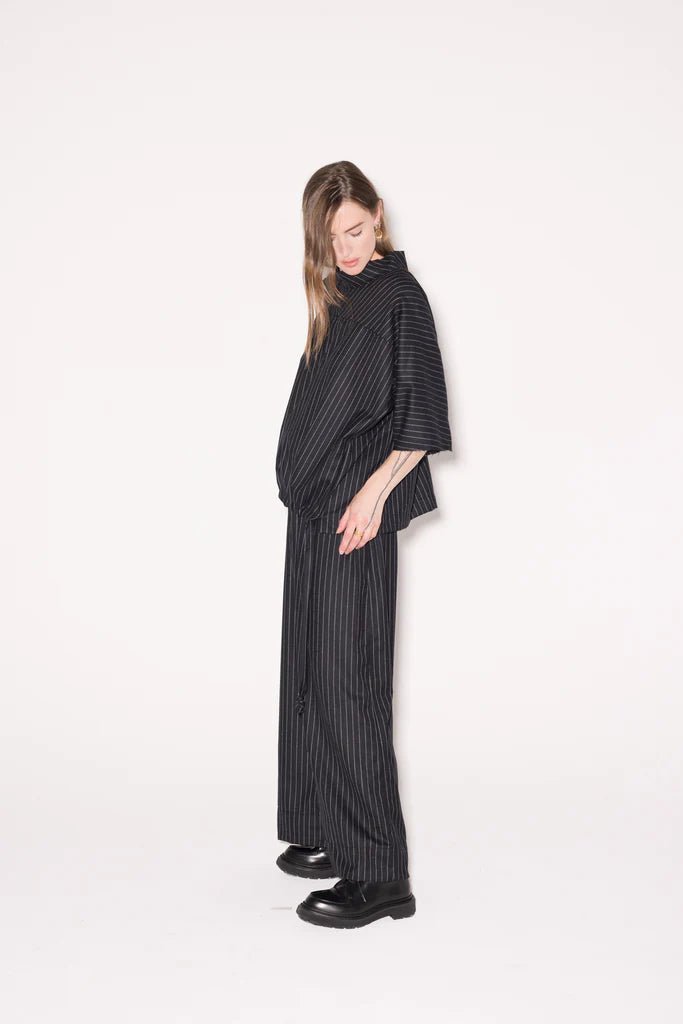 Company Of Strangers | Equal Top | Black Pinstripe | Palm Boutique