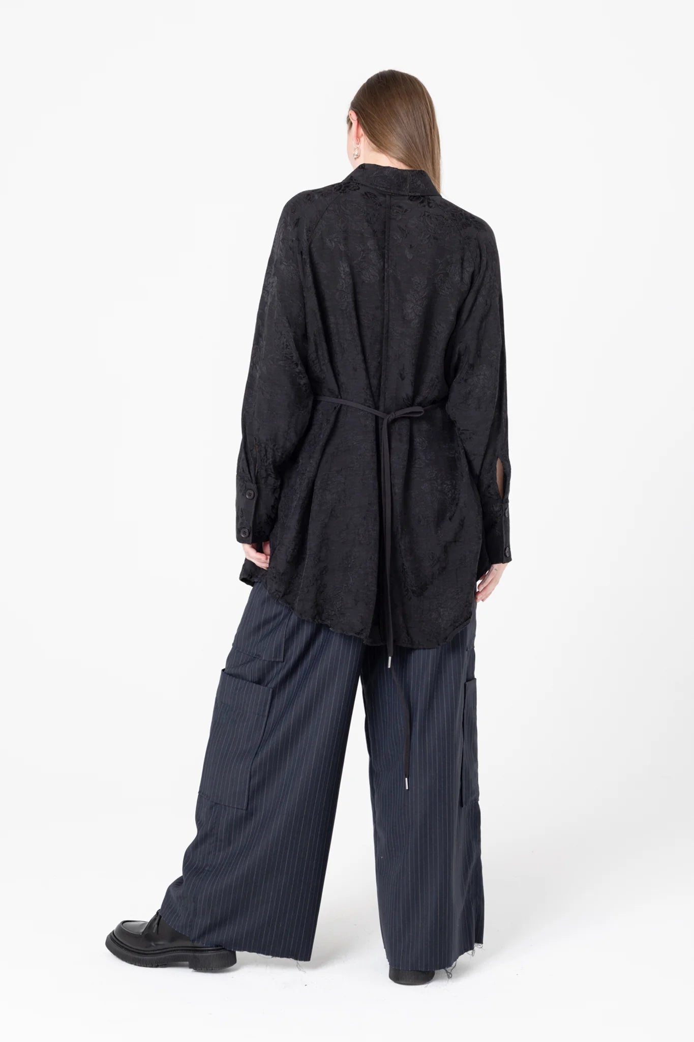Company Of Strangers | Facts Shirtdress | Black Jacquard | Palm Boutique