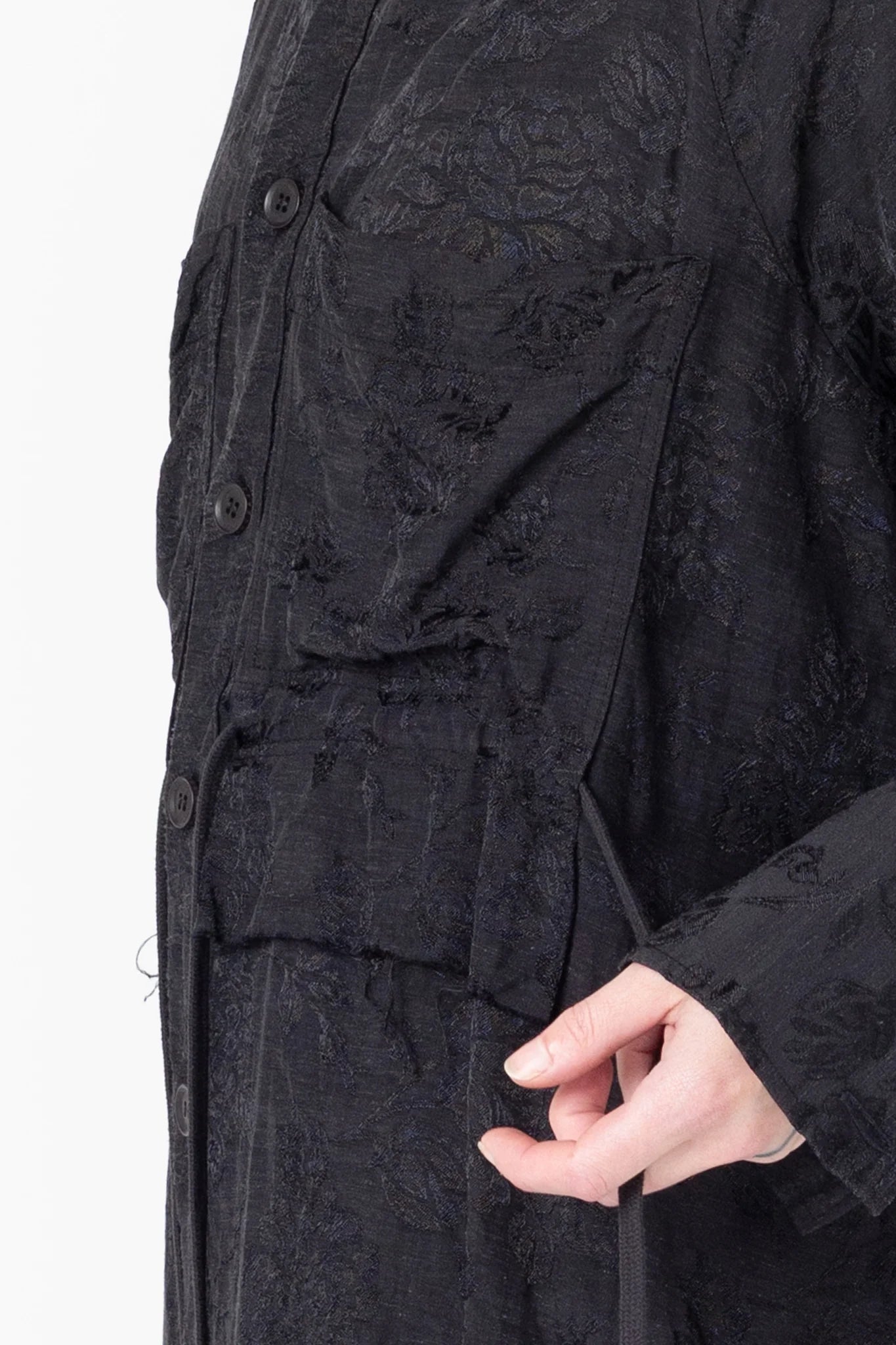 Company Of Strangers | Facts Shirtdress | Black Jacquard | Palm Boutique