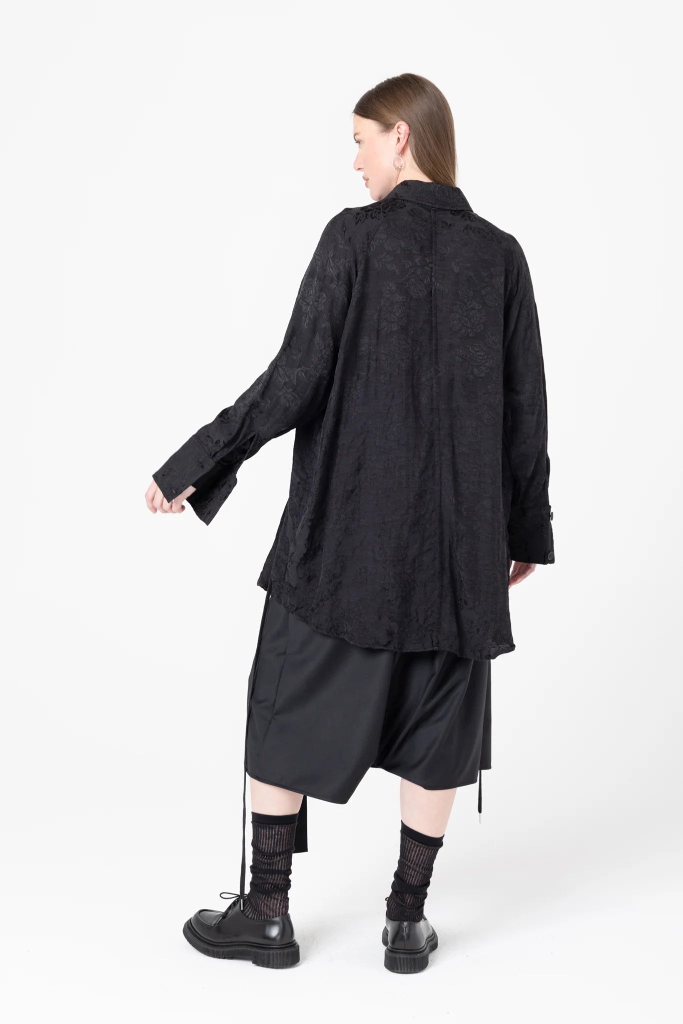 Company Of Strangers | Facts Shirtdress | Black Jacquard | Palm Boutique