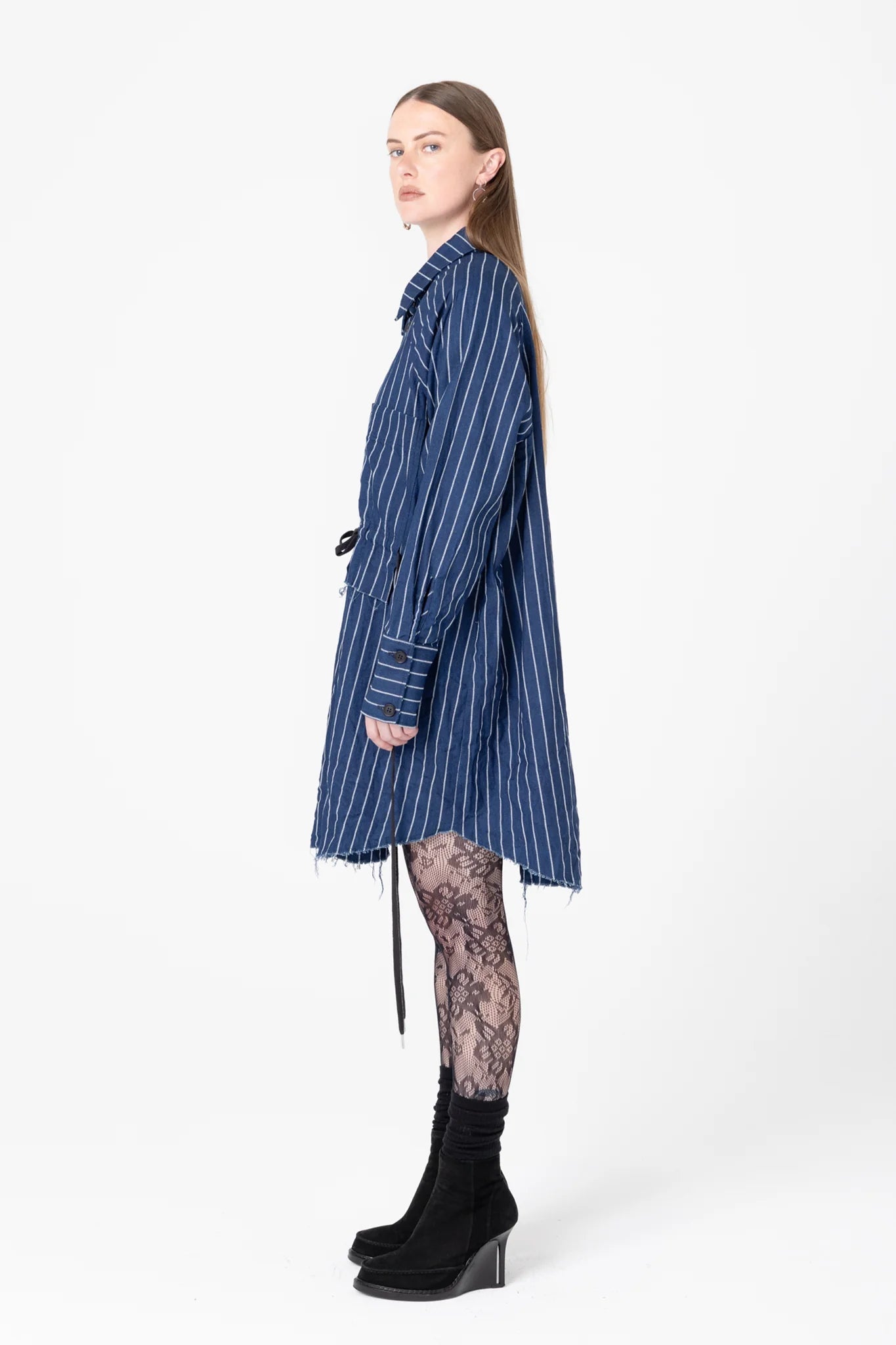 Company Of Strangers | Facts Shirtdress | Denim Stripe | Palm Boutique