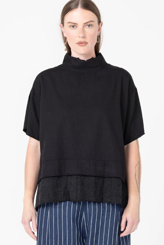 Company Of Strangers | Fax Tee | Black Twill | Palm Boutique