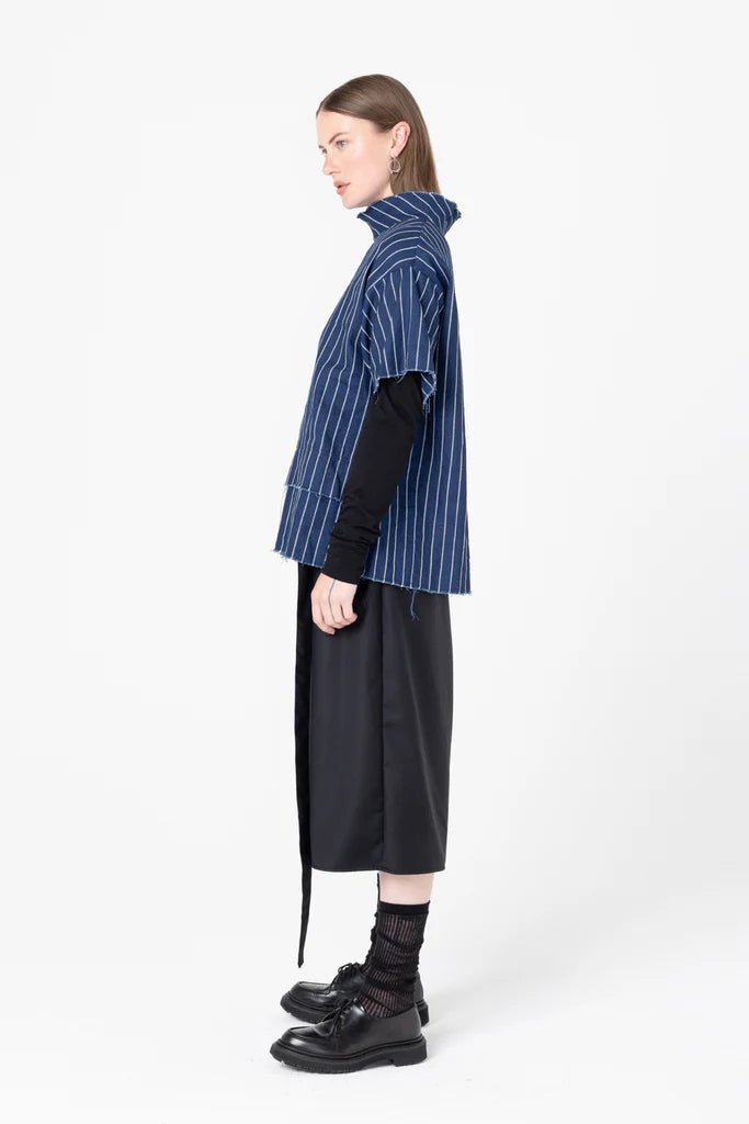 Company Of Strangers | Fax Tee | Denim Stripe | Palm Boutique