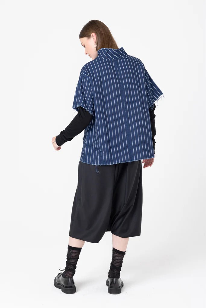 Company Of Strangers | Fax Tee | Denim Stripe | Palm Boutique