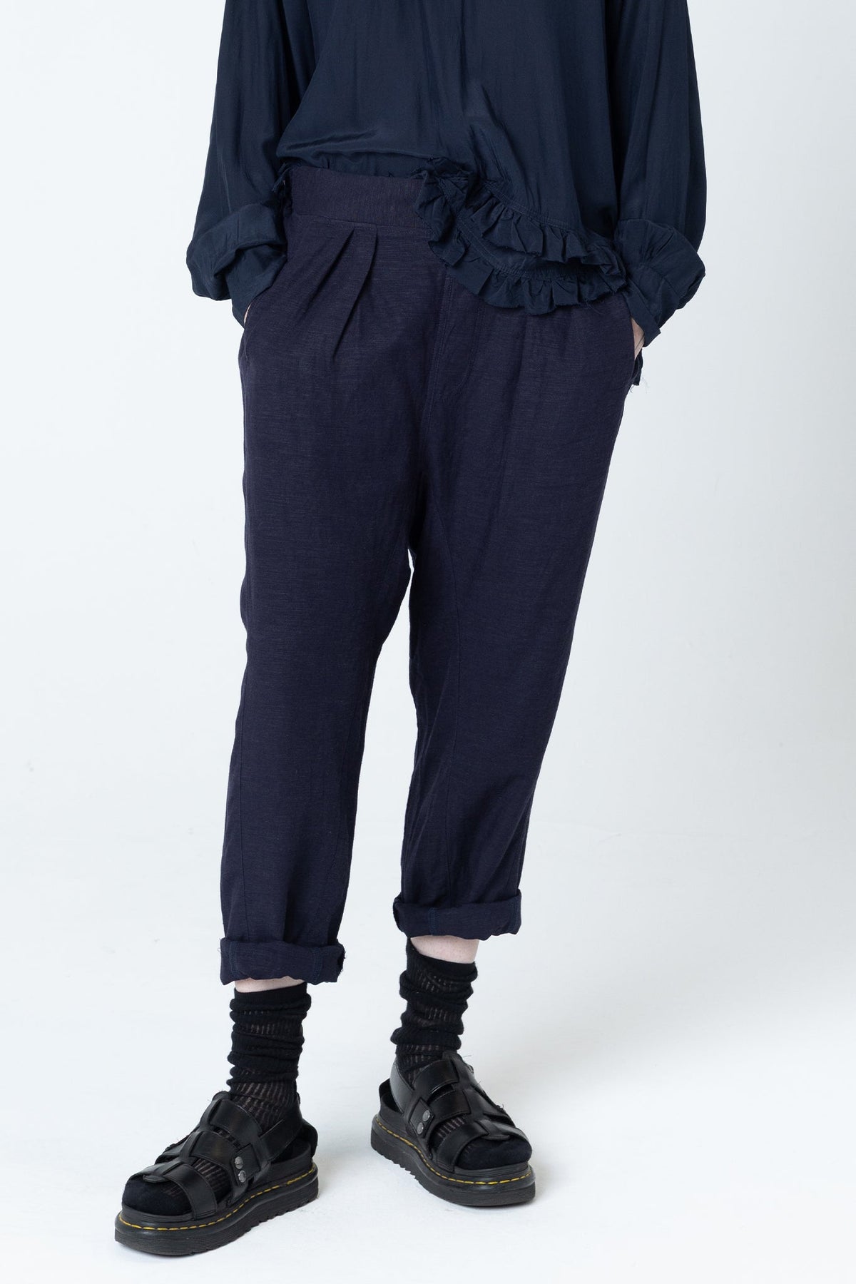 Company Of Strangers | Glaze Trackie Linen | Ink | Palm Boutique