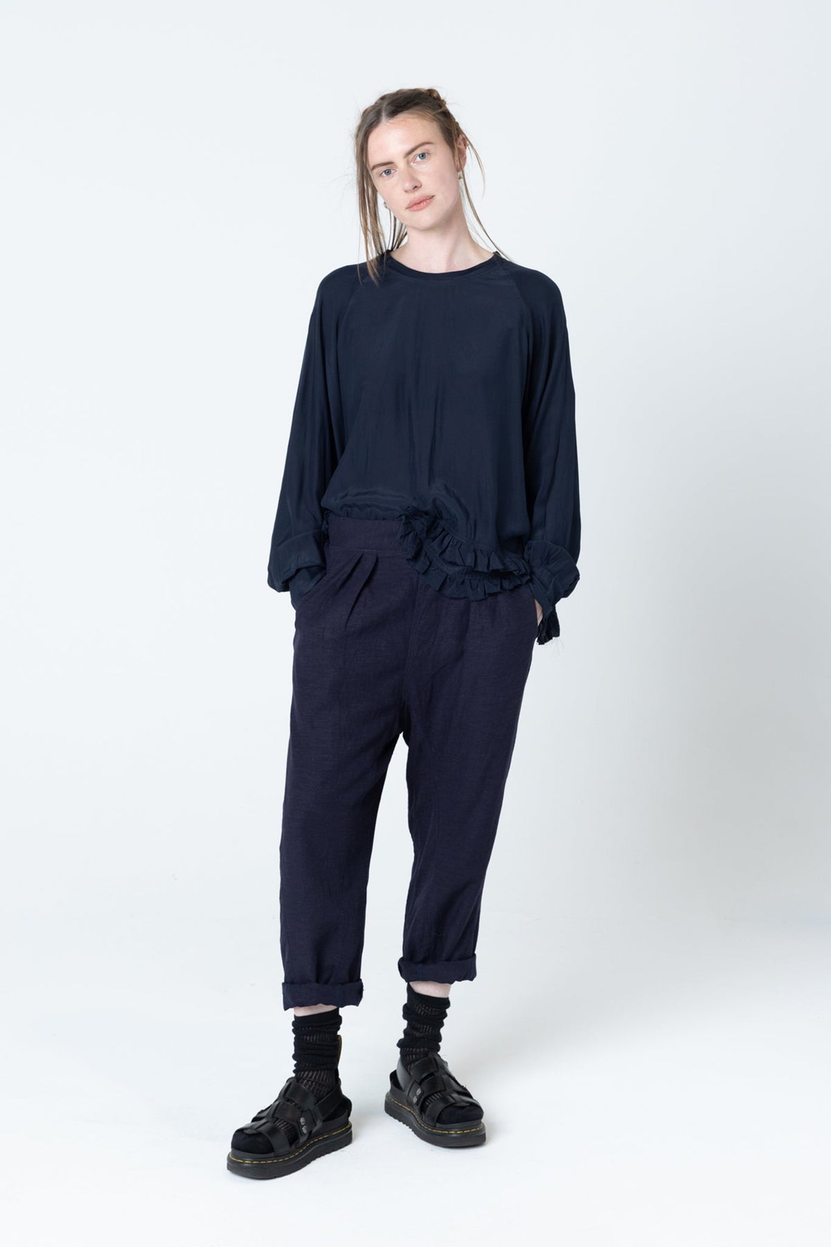 Company Of Strangers | Glaze Trackie Linen | Ink | Palm Boutique