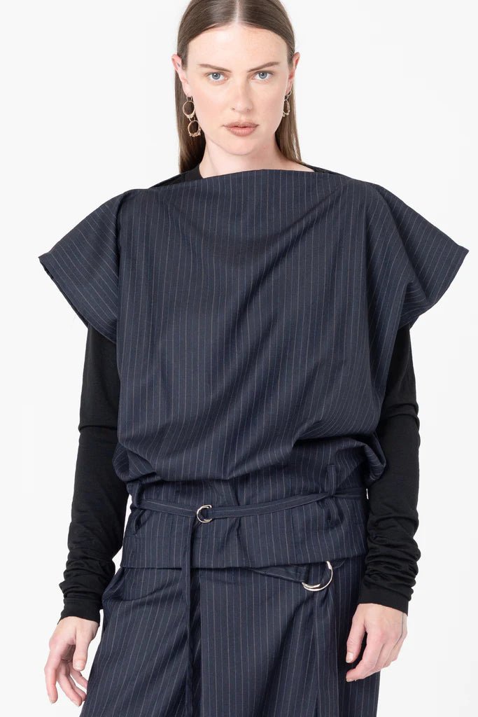 Company Of Strangers | Mirror Top | Charcoal Stripe | Palm Boutique