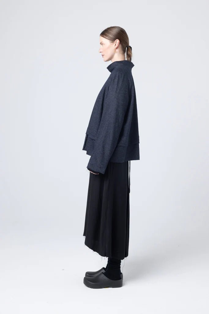 Company Of Strangers | Parka Sweater | Wool Ponti Ink Fleck | Palm Boutique