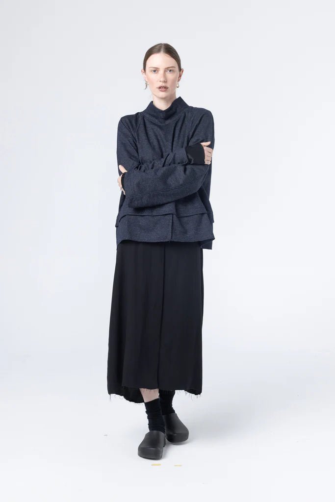 Company Of Strangers | Parka Sweater | Wool Ponti Ink Fleck | Palm Boutique