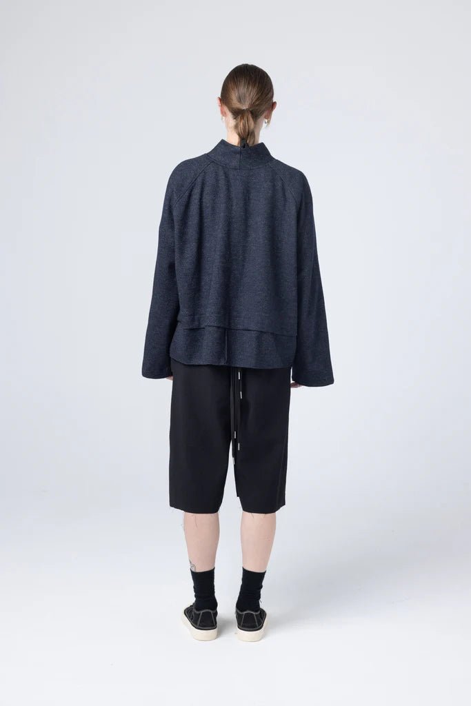 Company Of Strangers | Parka Sweater | Wool Ponti Ink Fleck | Palm Boutique