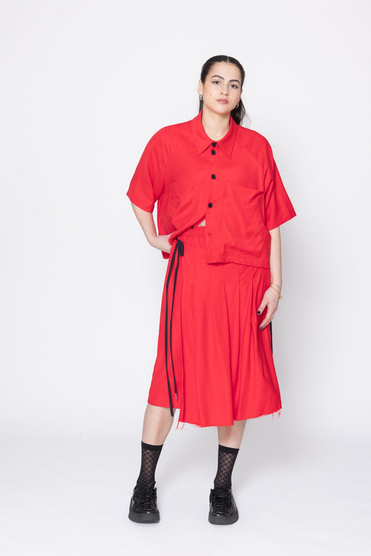Company Of Strangers | Reality Skirt | Red | Palm Boutique