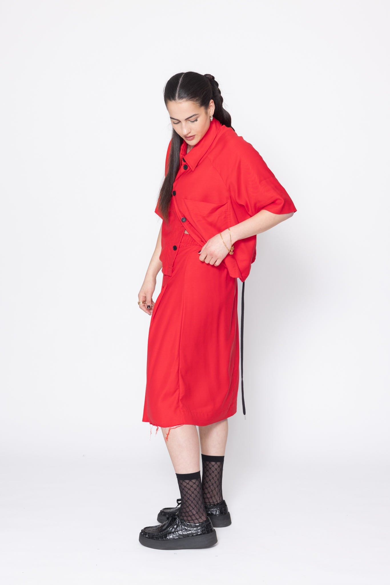 Company Of Strangers | Reality Skirt | Red | Palm Boutique