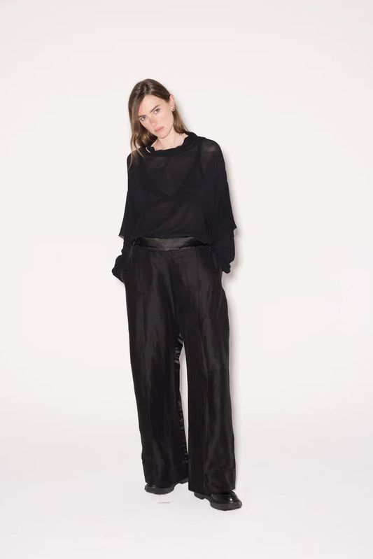 Company Of Strangers | System Pant | Black Sheen | Palm Boutique