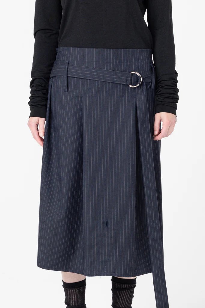 Company Of Strangers | Transform Skirt | Charcoal Stripe | Palm Boutique