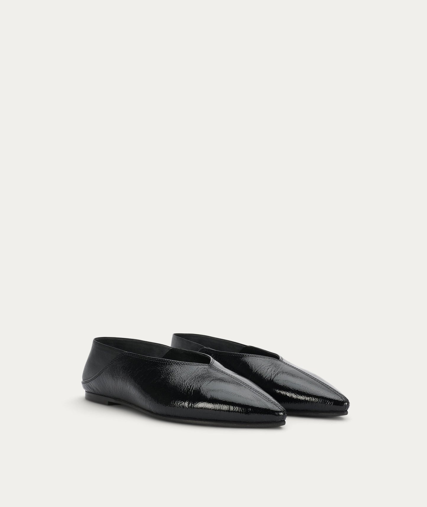 Deadly Ponies | Epona Flat | Black Patent | Palm Boutique