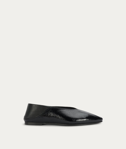 Deadly Ponies | Epona Flat | Black Patent | Palm Boutique