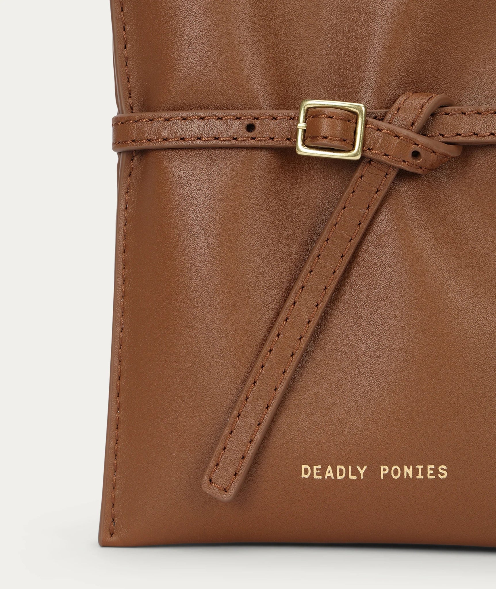 Deadly Ponies | Mr Penny Pouchette | Driftwood (ironed calf) | Palm Boutique