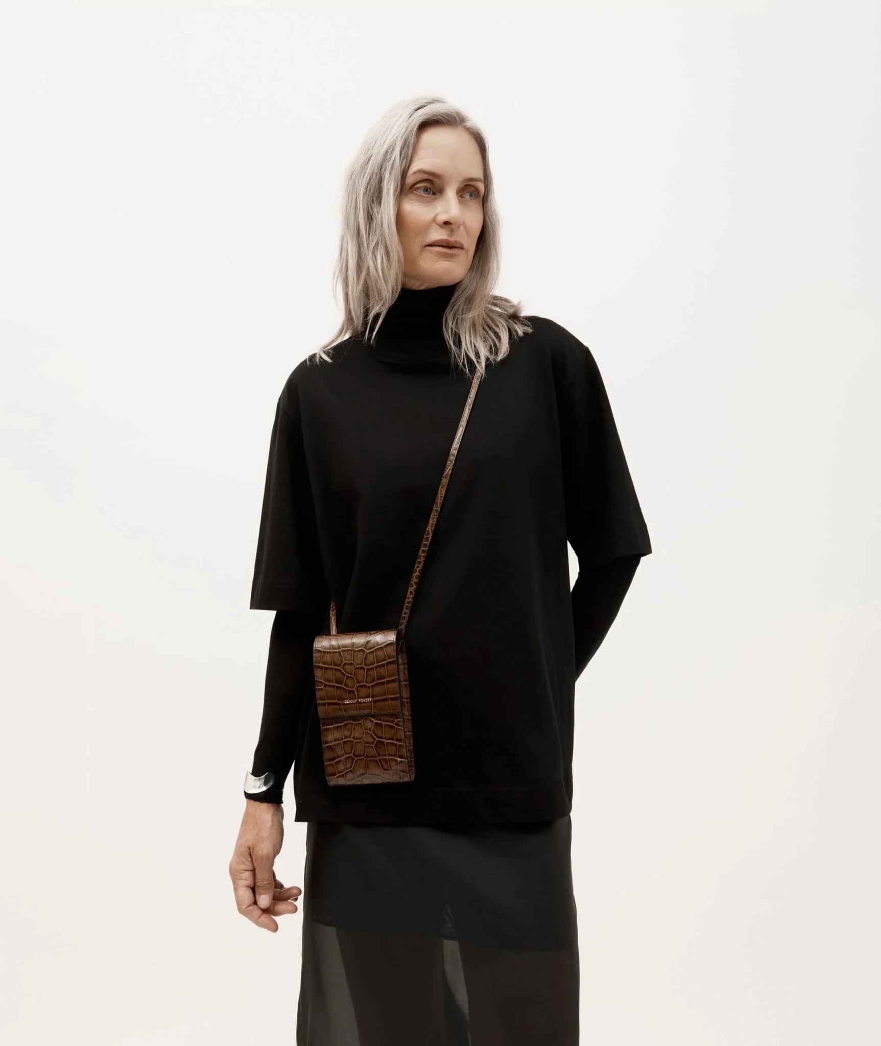 Deadly Ponies | Poucheroo Leather Strap | Toffee Croc | Palm Boutique