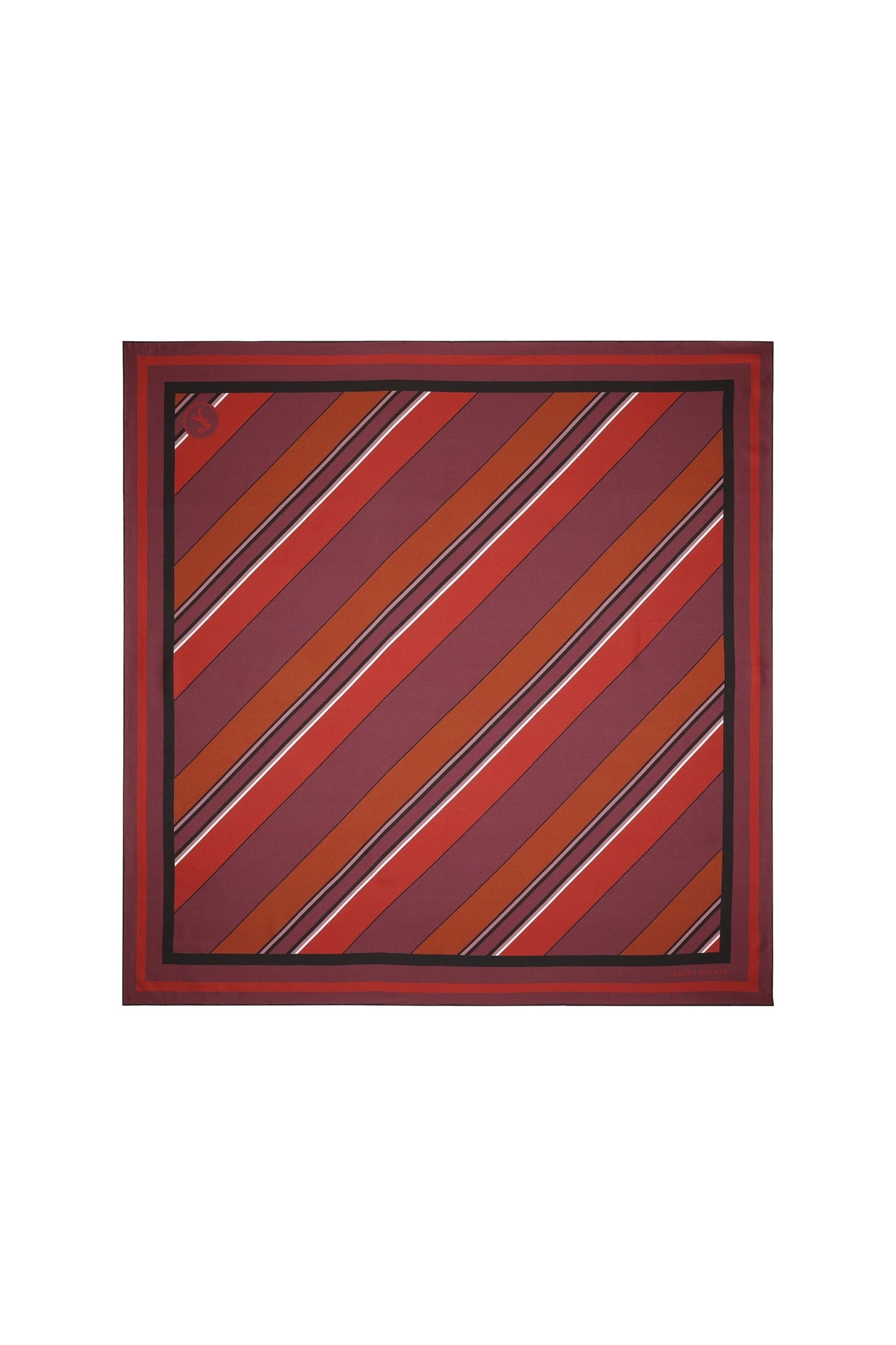 Stripe Classic Scarf | Plum