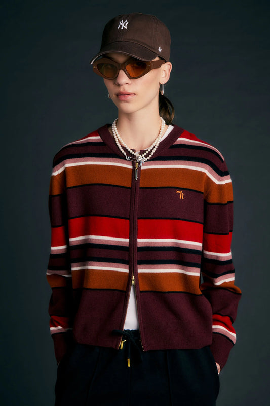 Elodie Cardigan | Poppy Stripe
