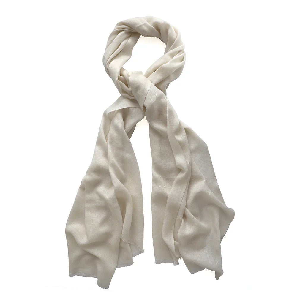 Good & Co | Cream | Plain Wool Scarf | Palm Boutique