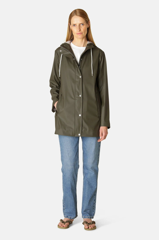 Ilse Jacobsen | Rain Jacket | Army | Palm Boutique