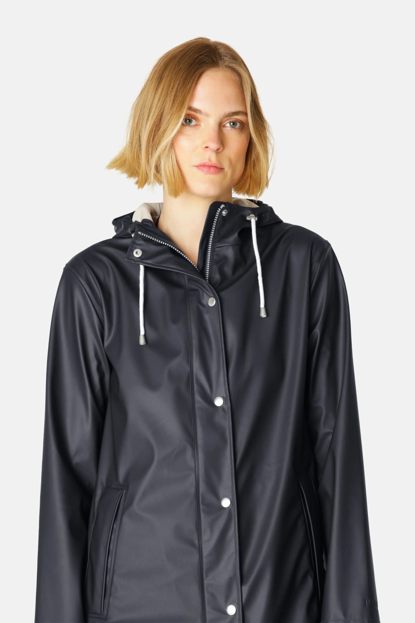 Ilse Jacobsen Rain Jacket Dark Indigo PALM Palm Boutique
