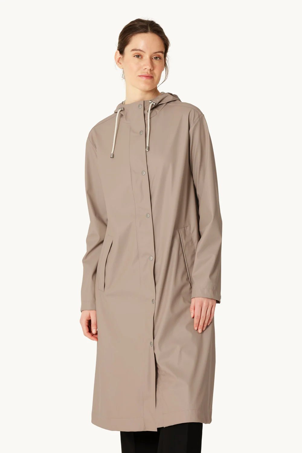 Ilse Jacobsen | RAIN232FR Long Rain Jacket | Atmosphere | Palm Boutique
