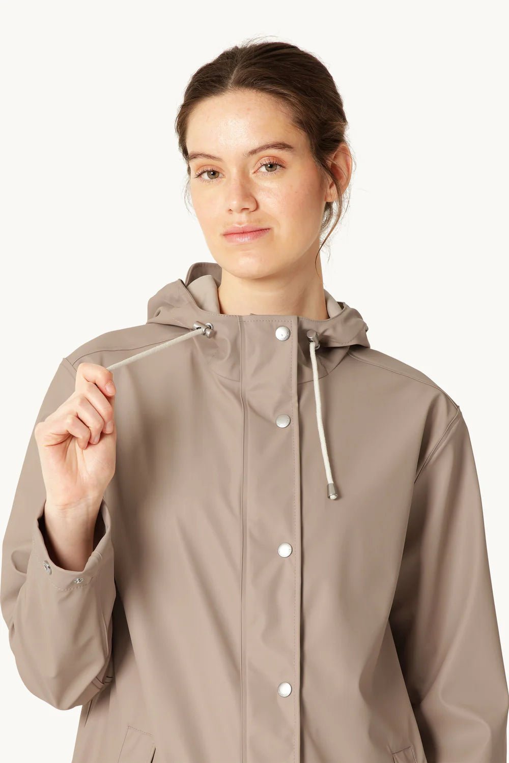 Ilse Jacobsen | RAIN232FR Long Rain Jacket | Atmosphere | Palm Boutique