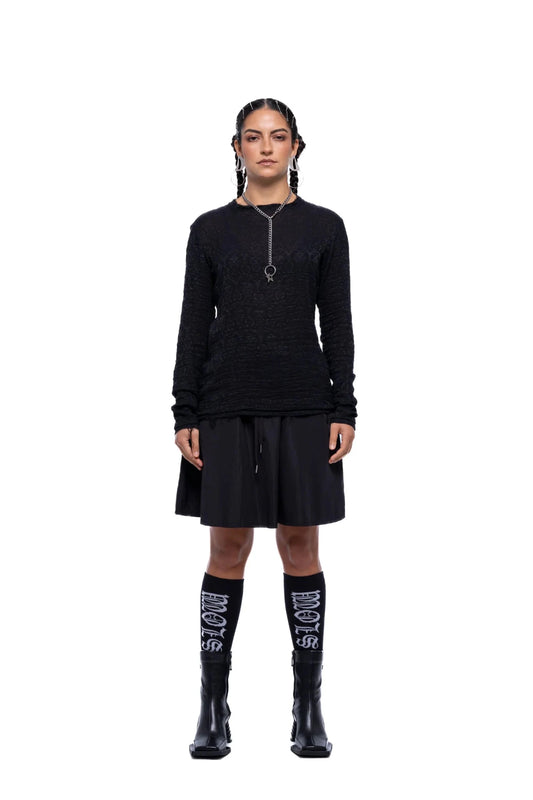 JPALM | Helena Top | Black Filigree | Palm Boutique