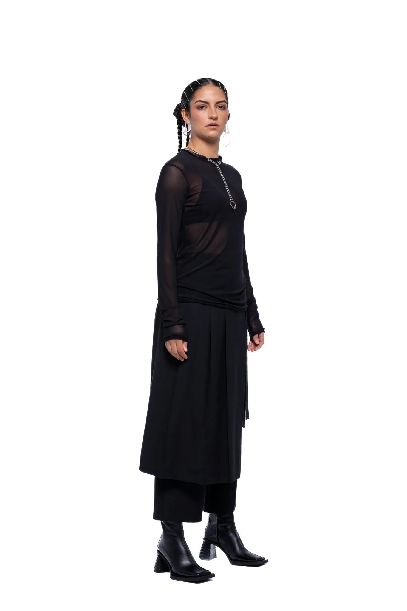 JPALM | Helena Top | Black Mesh | Palm Boutique