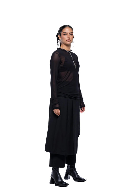JPALM | Helena Top | Black Mesh | Palm Boutique