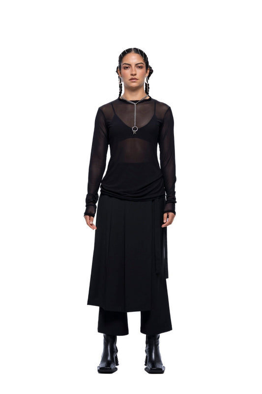 JPALM | Helena Top | Black Mesh | Palm Boutique
