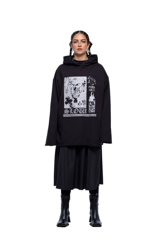 JPALM | Slow Form Hoodie | Black | Palm Boutique