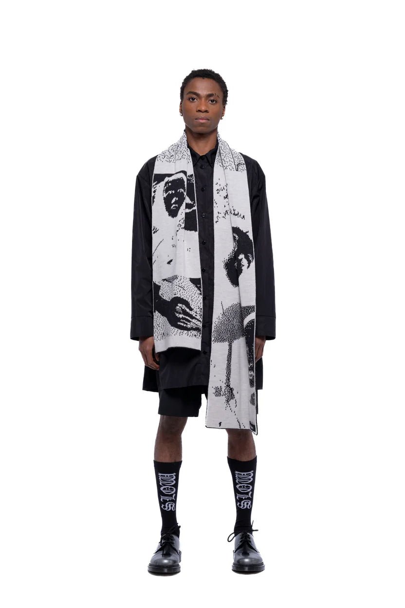 JPALM | Slow Form Scarf | Black/Off White | Palm Boutique