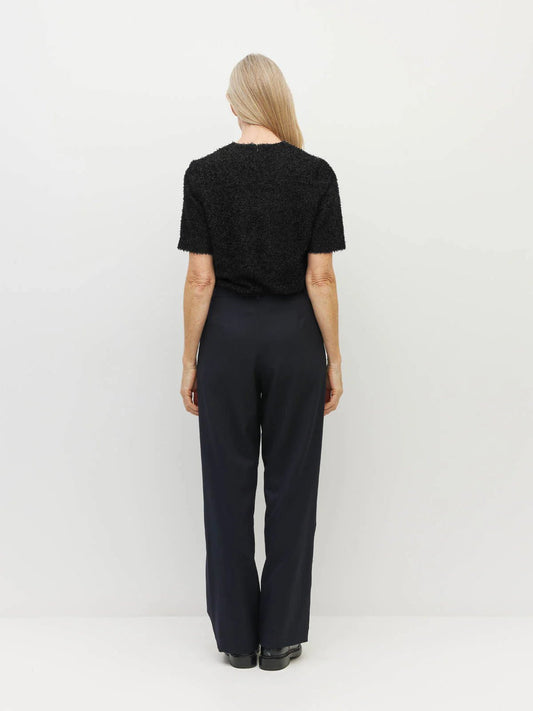 Juliette Hogan | Boyfriend Pant (Wool Twill) | Navy Twill | Palm Boutique