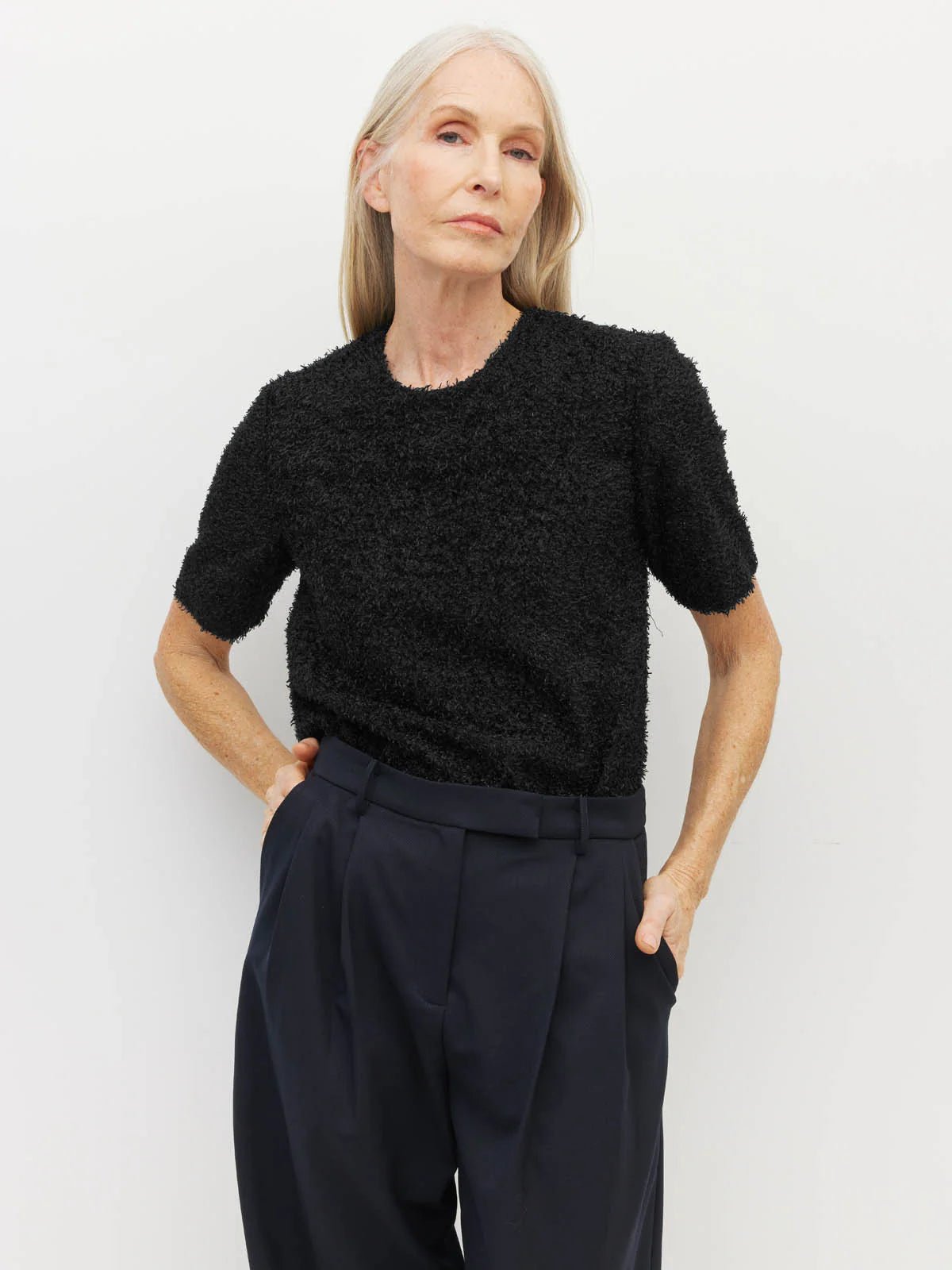 Juliette Hogan | Boyfriend Pant (Wool Twill) | Navy Twill | Palm Boutique