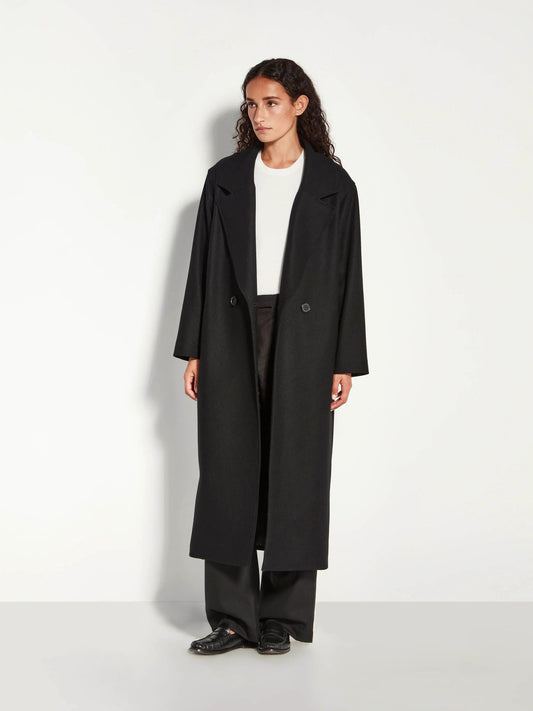 Juliette Hogan | Cassia Coat | (Wool Melton) Black | Palm Boutique
