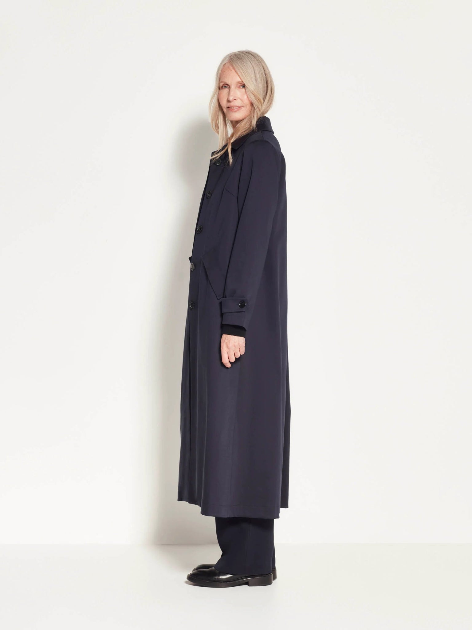 Juliette Hogan | Cleo Trench | Navy | Palm Boutique